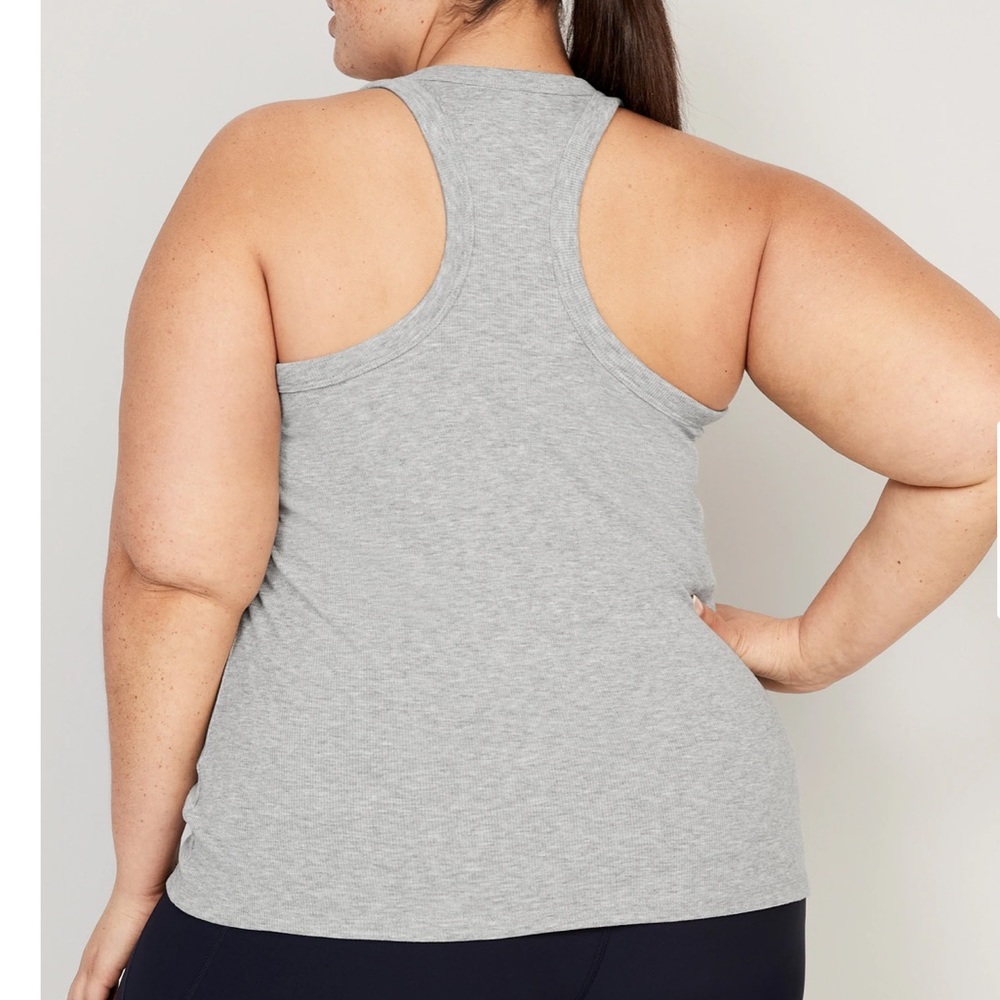 UltraLite Rib-Knit Racerback Tank Top - Picture 2 of 3